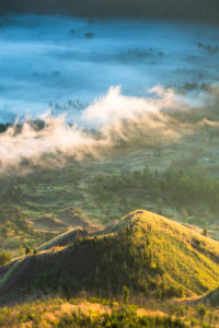 Scenery at Gunung Batur, fog, clouds Scenery at Gunung Batur, fog, clouds